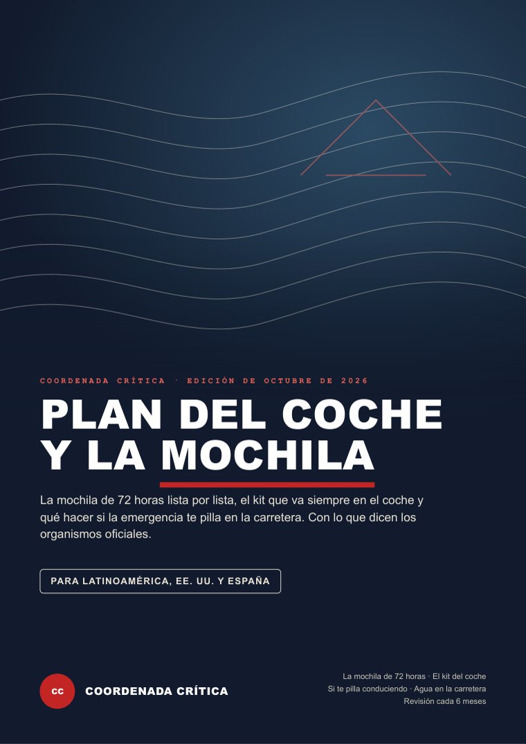 Portada del Plan del coche y la mochila